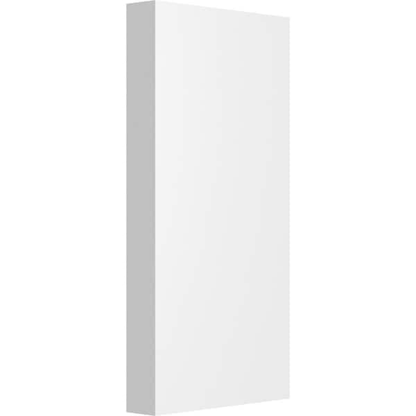 Ekena Millwork Standard Foster Plinth Block with Square Edge, 5"W x 10"H x 1"P PBP050X100X100FOS00 - main